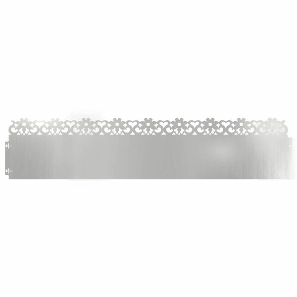 vidaXL Bordures de pelouse 20 pcs Argent 103 x 0,05 x 22 cm