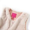Gilet pour enfants fausse fourrure beige 92