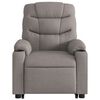 vidaXL Fauteuil inclinable de massage &eacute;lectrique Taupe Tissu