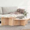 vidaXL Table basse 2 pcs Naturel Bois massif en pin