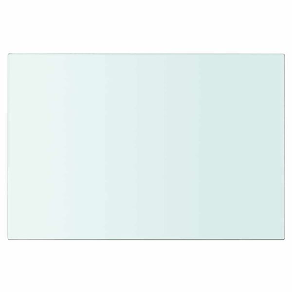 vidaXL Panneaux d'&eacute;tag&egrave;re 2 pcs Verre Transparent 30 x 15 cm