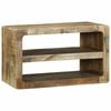 vidaXL Meuble TV Marron 60 x 32 x 36 cm Bois de manguier massif