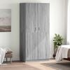 vidaXL Garde-robe Sonoma gris 90x52x200 cm Bois d'ing&eacute;nierie