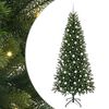 vidaXL Sapin de No&euml;l artificiel avec 300 LED Vert 210 cm PE et PVC
