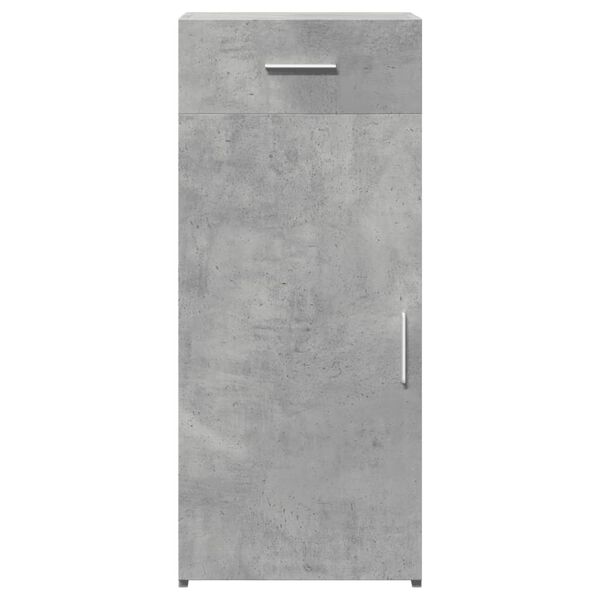 vidaXL Buffet gris b&eacute;ton 40x42,5x93 cm bois d'ing&eacute;nierie