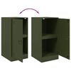 vidaXL Buffet vert olive 34,5x39x73 cm acier
