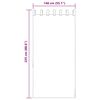 vidaXL Rideaux en voile avec boucles 2 pcs gris clair 140x225 cm
