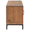vidaXL Meuble TV Marron 110x35x48 cm Bois de pin massif