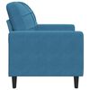 vidaXL Fauteuil Bleu 60 cm Velours