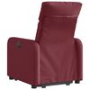 vidaXL Fauteuil inclinable rouge bordeaux tissu