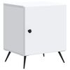 vidaXL Cabinet de chevet Blanc 43 x 34,5 x 50 cm Bois d'ing&eacute;nierie