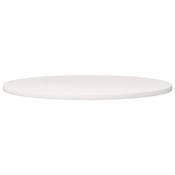vidaXL Dessus de table rond blanc &Oslash;80x3 cm bois de pin massif
