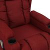 vidaXL Fauteuil de massage Rouge bordeaux Tissu