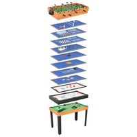 vidaXL Table de jeu multiple 15 en 1 121x61x82 cm Érable