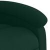 vidaXL Fauteuil inclinable Vert fonc&eacute; Velours