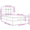 vidaXL Cadre de lit ottoman avec matelas marron fonc&eacute; 120x200 cm tissu