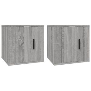 vidaXL Meubles TV muraux 2 pcs Sonoma gris 40x34,5x40 cm