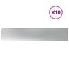 vidaXL Bordures de pelouse 10 pcs 20x103 cm acier galvanis&eacute;