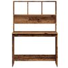 vidaXL Bureau avec &eacute;tag&egrave;res vieux bois 102x45x148 cm bois d'ing&eacute;nierie
