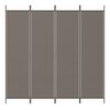 vidaXL Cloison de séparation 4 panneaux Anthracite 200x220 cm Tissu