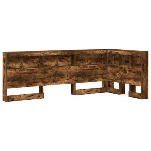 vidaXL Tête de lit de rangement Chêne fumé 75 cm Bois d'ingénierie