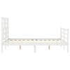vidaXL Cadre de lit sans matelas blanc 140x200 cm bois massif