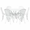 vidaXL Ensemble de salle &agrave; manger pour jardin 7 pcs Blanc Aluminium