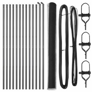 vidaXL Poteau de cl&ocirc;ture. Gris