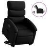 vidaXL Fauteuil inclinable électrique noir similicuir
