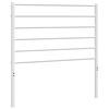 vidaXL T&ecirc;te de lit de remplacement m&eacute;tal blanc 100 cm