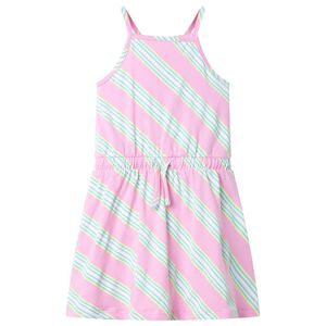 Robe pour enfants avec cordon de serrage sans manches rose 116