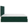 vidaXL Cadre de lit ottoman avec matelas vert fonc&eacute; 160x200 cm velours