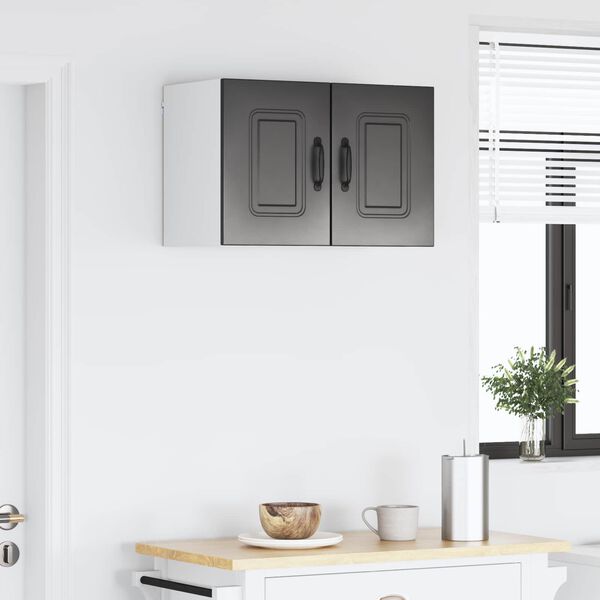 vidaXL Armoire de cuisine Kalmar 2 pcs Noir 30 x 31 x 40 cm