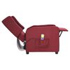 vidaXL Fauteuil de massage Rouge bordeaux Tissu