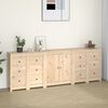 vidaXL Buffet 230x35x80 cm Bois massif de pin