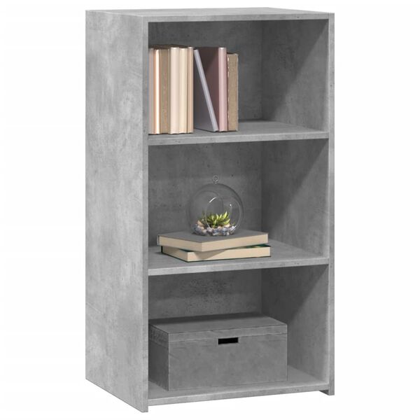 vidaXL Buffet gris béton 50x41x93 cm bois d'ingénierie