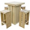 vidaXL Ensemble &agrave; manger d'ext&eacute;rieur 5 pcs Bois de pin impr&eacute;gn&eacute;