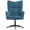 vidaXL Chaise de relaxation Bleu Velours