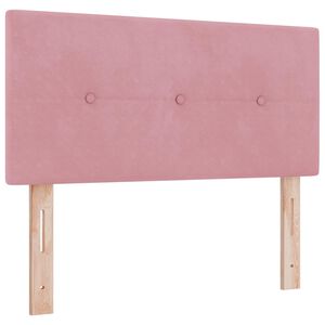 vidaXL T&ecirc;te de lit LED avec bandes LED Rose 80 cm Velours