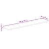 vidaXL Dessus de table 140x60x3,8cm rectangulaire bois massif manguier
