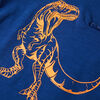 T-shirt pour enfants avec manches courtes bleu foncé 128