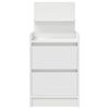 vidaXL Tables de chevet avec 2 tiroirs 2 pcs blanc 38x34x80 cm