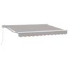 vidaXL Auvent r&eacute;tractable manuel Gris clair 3 x 2,5 m