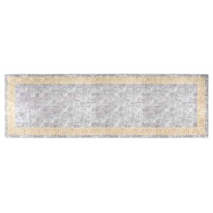 vidaXL Tapis lavable 80x300 cm Gris