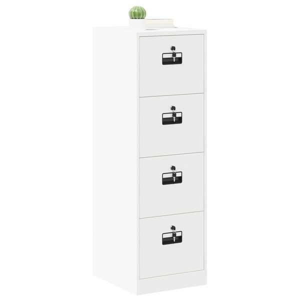 vidaXL Cabinet de Dossier avec tiroir 2 pcs Blanc 44 x 50 x 139 cm