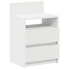 vidaXL Tables de chevet 2 pcs avec 2 tiroirs blanc 40x33x60 cm