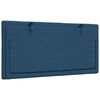 vidaXL Coussin de tête de lit Hanko bleu 100 cm tissu