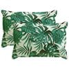 vidaXL Coussin de jet&eacute; 2 pc HOUTEN Motif feuilles 40 x 60 cm Polyester
