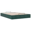vidaXL Cadre de lit ottoman sans matelas vert foncé 140x190 cm velours