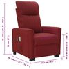 vidaXL Fauteuil de massage Rouge bordeaux Tissu